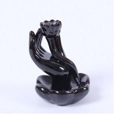 vishine mall-New Finger Citron Tray Porcelain Ceramic Incense Burner Holder Decoration