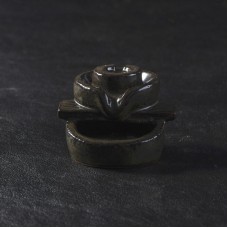 vishine mall-Stone Mill Ceramic Glaze Incense Burner Holder Buddhist Backflow Censer