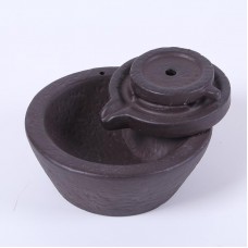 vishine mall-New Round Stone Mill Porcelain Ceramic Incense Burner Holder Decoration