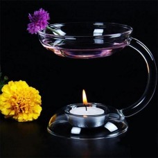 Epoch Aroma Glass Candlestick Candle Holder Aroma Oil Burner Warmer Stove Gift