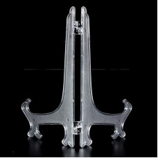 Fang Fang Plastic Display Easel Stand Photo Holder Rack (Clear)