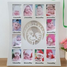Baby My First Year 12 Months Chinese Horoscope Design Standing Or Hanging Wall Photo Frame ( Rooster)