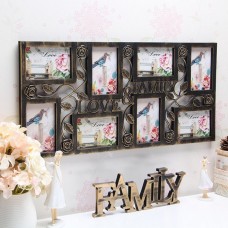 Plastic Collage Hanging Photo Frame Love Family Picture Display Wall Home Decor