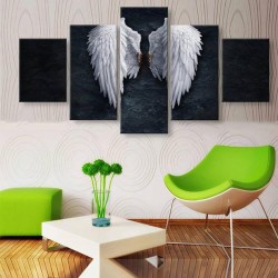 5pcs ANGEL WINGS Print Picture Art Pictures Canvas Wall Art Unframed Home Decor