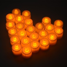 Xcellent Global Set of 24 Amber LED Candles