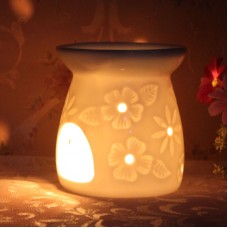 Multi-section ceramic aroma furnace aromatherapy incense burnercandle oil lamp furnace ceramic stove to send candle oil