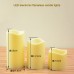 12 Color Settings Set of 3 LED electronic flameless candlelights(Multicolor)