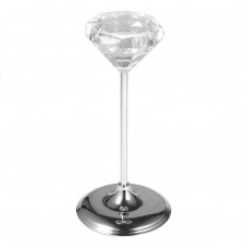 GOOD Candle Holders Metal Tall Flower Goblet Crystal Candle Stand Candlestick