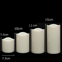 1pcs LED Flameless Wax Mood Candles Lights For Home Wedding Party size:7.5 cm