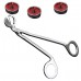 Silver Stainless Steel Candle Wick Trimmer Oil Lamp Scissor Cutter Snuffers