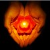 DFL Plastic Led Flameless Candles with Lotus Shaped,7.6x4.5 cm