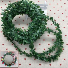 7m Cane Vine Wire Simulation Artificial Green Leaves Rattan For Home Wedding Decoration