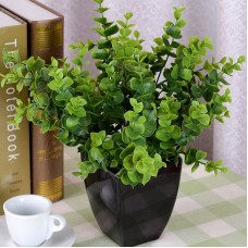7 Branches Artificial Fake Plastic Eucalyptus Plant Flowers GreenHome Decor