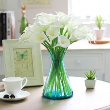 Home Wedding Garden Decor Artificial Fake Flower  Calla lily Bouquet(White)