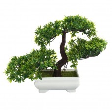 18cm Bonsai Tree in Pot , Artificial Plant Decoration For Office and Home USA