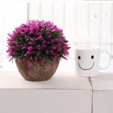 Artificial Grass Flowers Plants In Pot Home House Office Indoor Outdoor Decor
